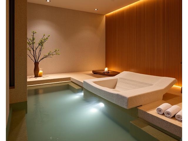 リラックスできるスパトリートメントルーム