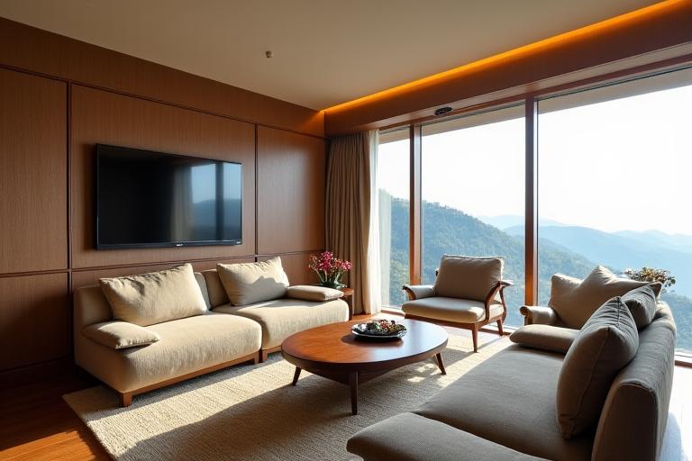 羊蹄山ビュー スイート、リビングエリア